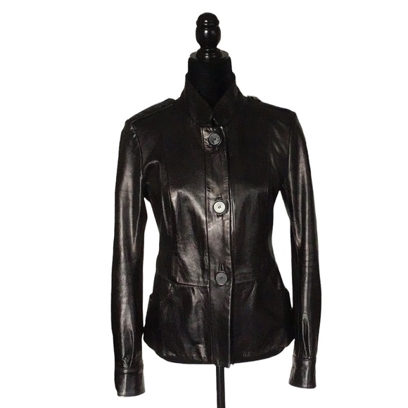 Mackage Genuine Leather Jacket, expresso brown, size S, - Picture 2 of 16